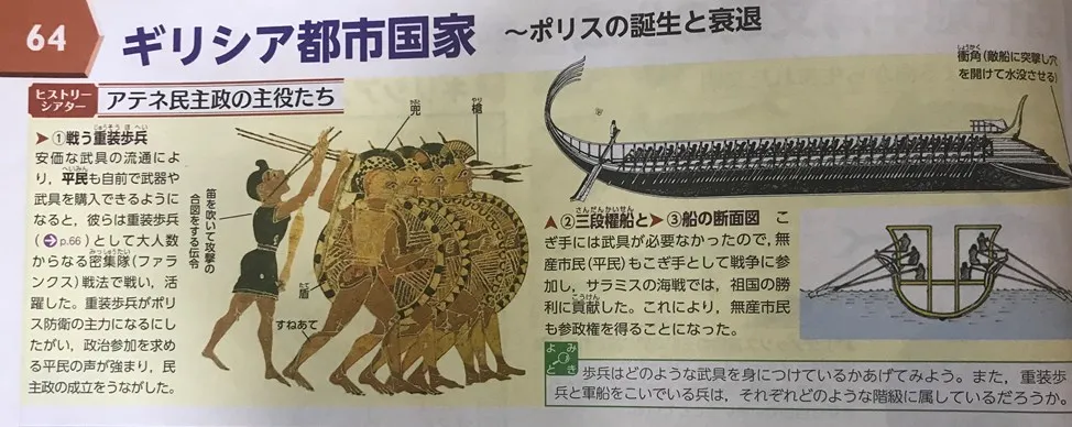 帝国書院の世界史資料集「タペストリー」の中身。p６４