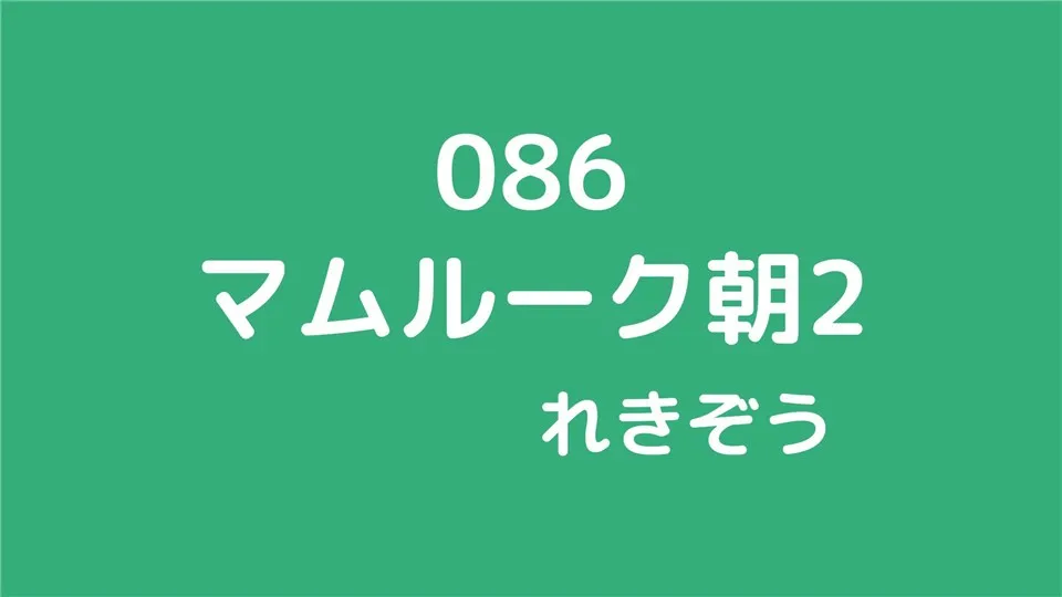 086/マムルーク朝2/れきぞう